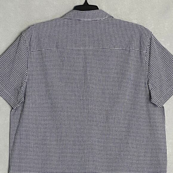 Michael Kors Men's XL Casual Short Sleeve Shirt Black & White Gingham NEW - Picture 7 of 12